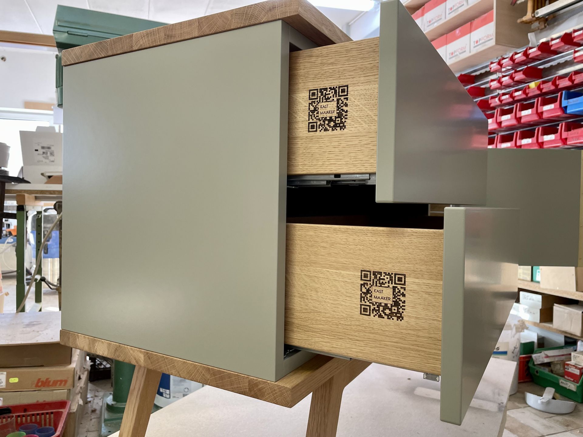Eingebrannter QR-Code